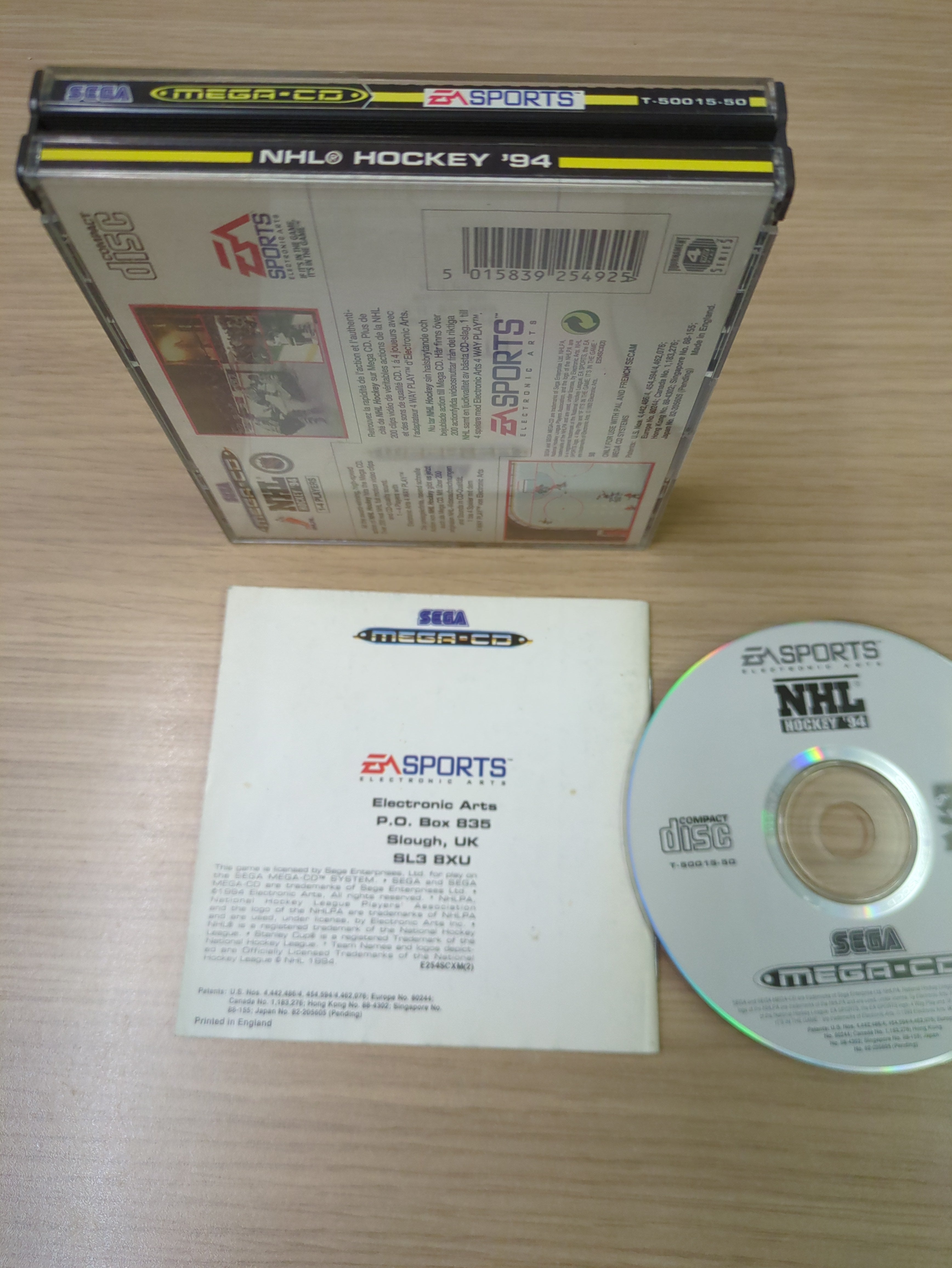 NHL Hockey 94 Sega Mega-CD game NHL Hockey 94 Sega Mega-CD game